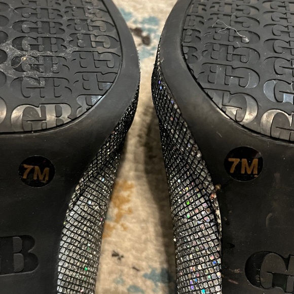 Gianni Bini Silver Disco Mary Jane Block Heels 🪩 - Picture 13 of 17